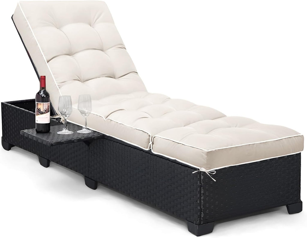 Waterproof Non‑Slip Chaise Lounge Cushion