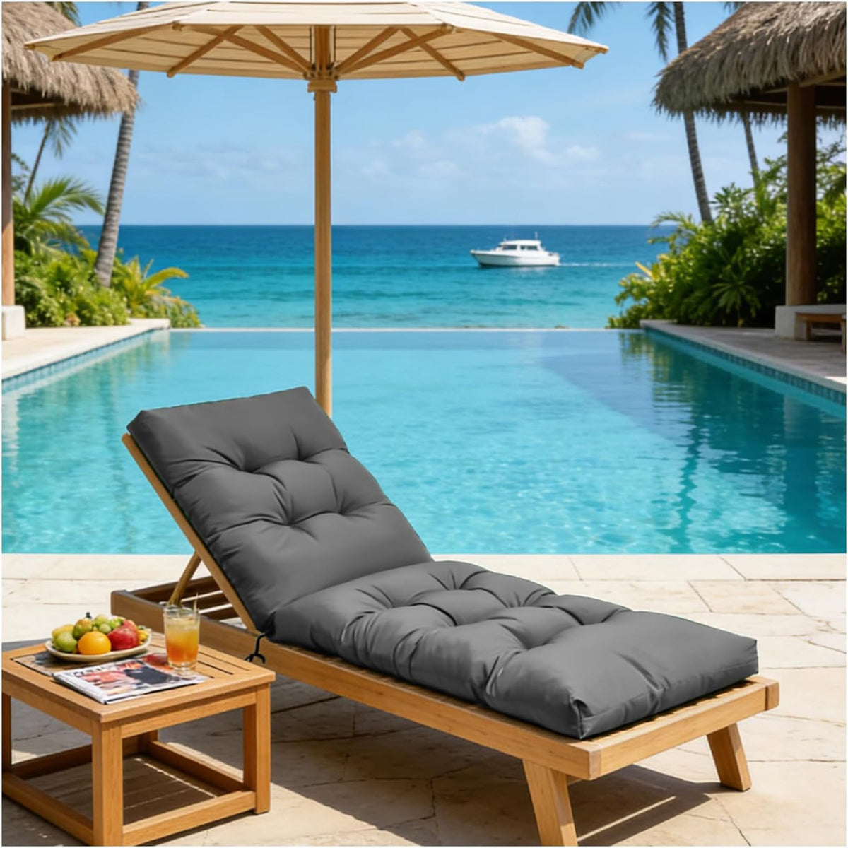 Waterproof Outdoor Chaise Lounge Cushions