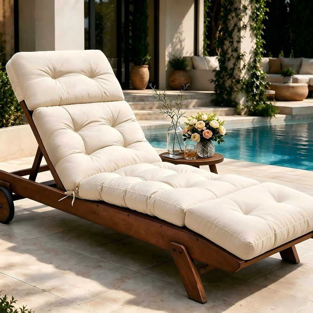 Waterproof Outdoor Chaise Lounge Cushions