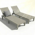 Set Of 2 PP Outdoor Lounge Chairs