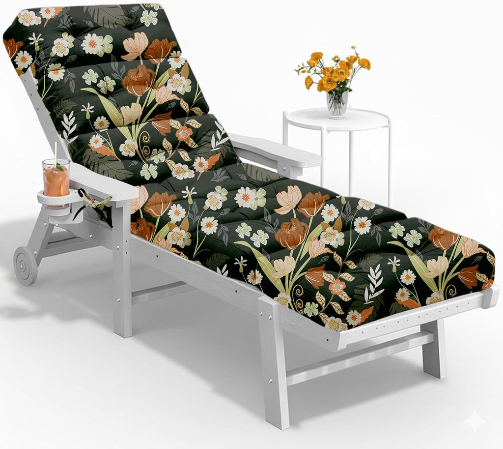 Waterproof Memory Foam Chaise Cushions