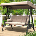 3‑Seat Adjustable Canopy Porch Swing