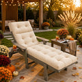 Waterproof Outdoor Chaise Lounge Cushion