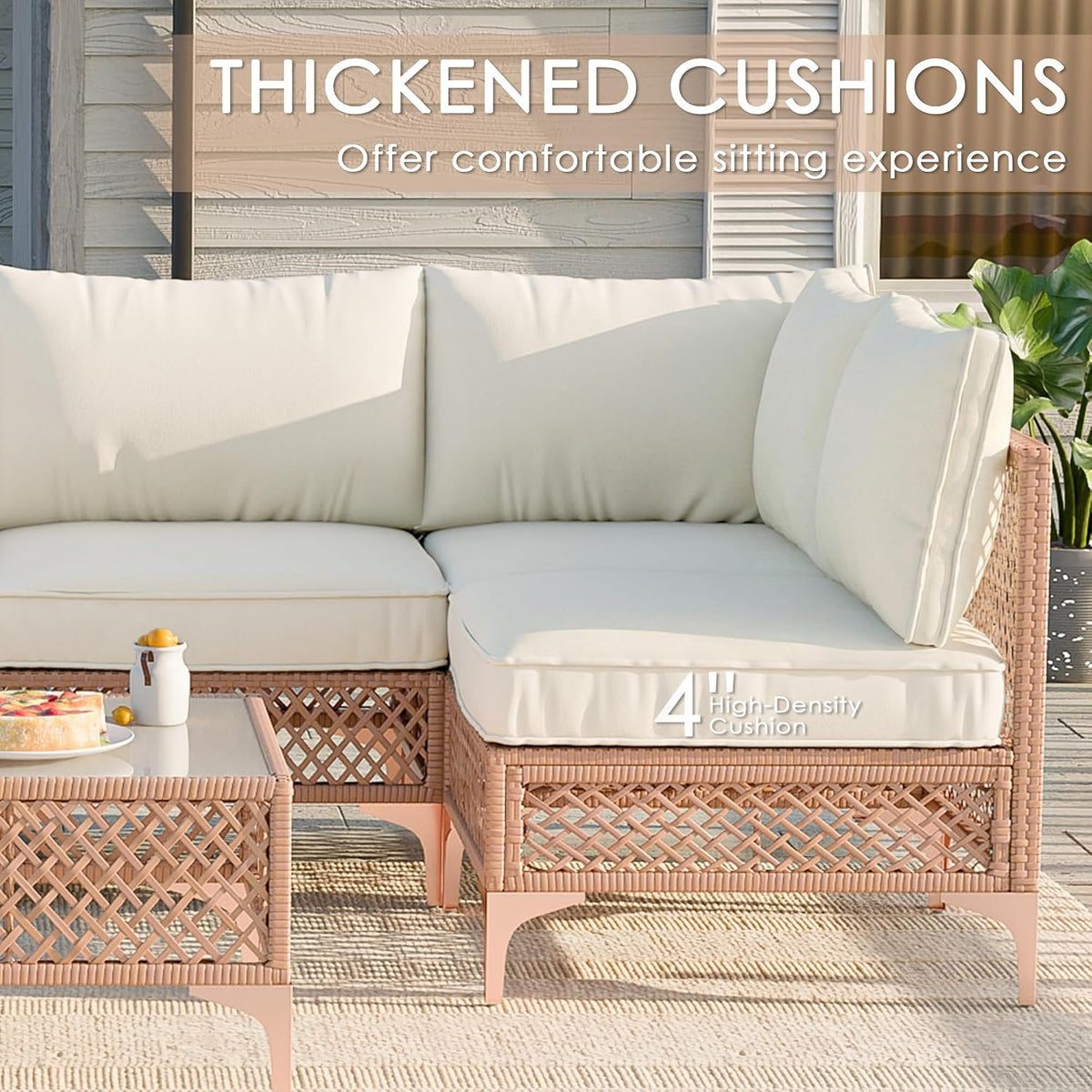 7‑Piece Wicker Patio Conversation Set