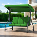 3‑Seat Canopy Patio Swing Glider Chair