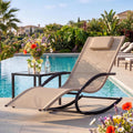 Rocking Outdoor Patio Recliner Lounge Chair