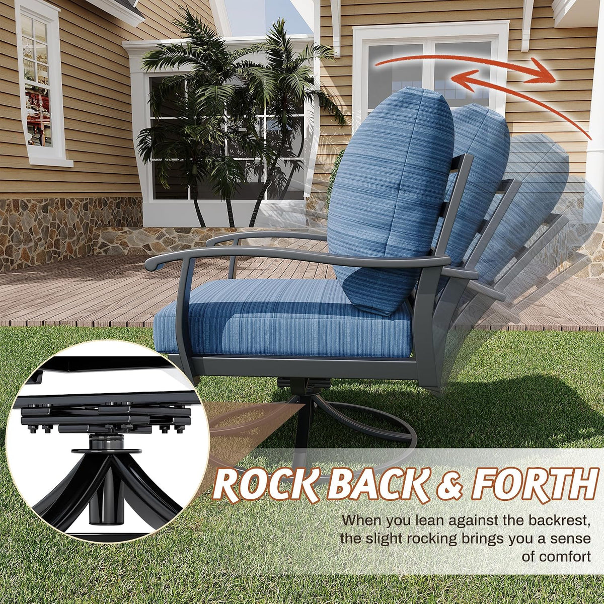 7‑Piece Swivel Patio Conversation Set
