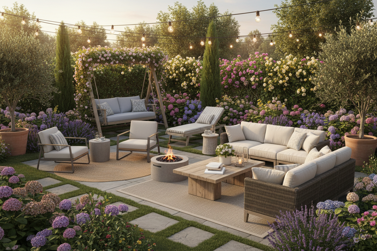 Warm Backyard Lifestyle Scene